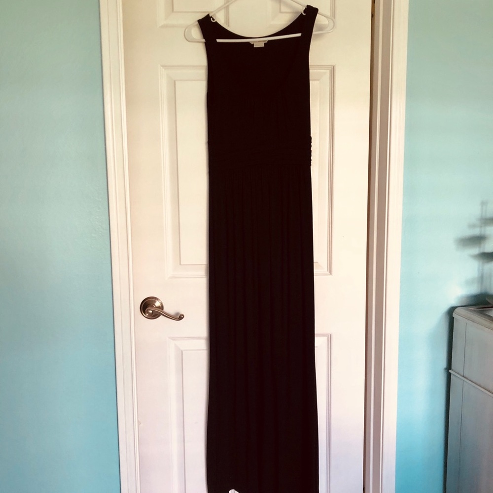 Black maxi dress